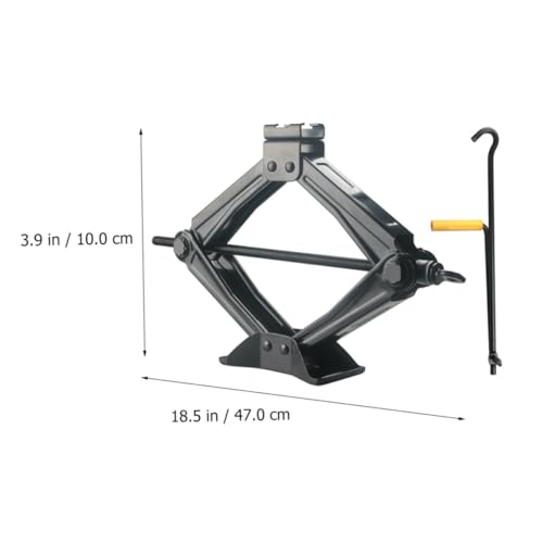 Veemoon 5 Ton Car Scissor Jack Hand Cranking Auto Jack Vehicle Tire Repair Tool for Car SUV with Random Handle Color, Compact Heavy Duty Garage Lifting Equipment Random Color