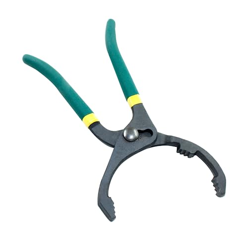 Hitefu 10 Inch Oil Filter Pliers, Adjustable Oil Filter Wrench | No Slipping Oil Filter Removal Tool, For Engine Filters, Cars, Motorcycles and Trucks