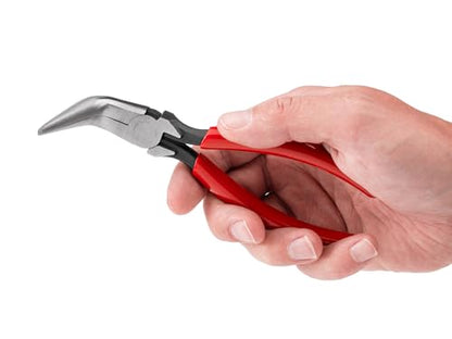 TEKTON 6 Inch 70-Degree Bent Smooth Jaw Long Nose Pliers | PGF15406 - color: Smooth Jaw, size: 6 Inch 70-Degree Bent