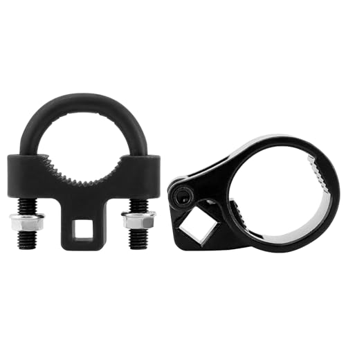 QWORK Inner Tie Rod Removal Tool with 3/8'' & 1/2'' Drive Sizes, 27-44mm Tie Rod End Wrench Tool for Tight Spaces
