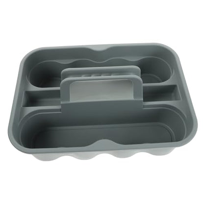 Portable Cleaning Supply Storage Basket Durable Plastic Organizer with Handle for Auto Detailing and Home Use Elegant Design Lightweight and Versatile Tool Tote for Cleaning