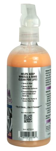 Gliptone Wheel & Rim Detailer, Nano Ceramic Surface Coating. Works on All Wheel and Rim Surfaces for Complete Protection, 16 Fl Oz