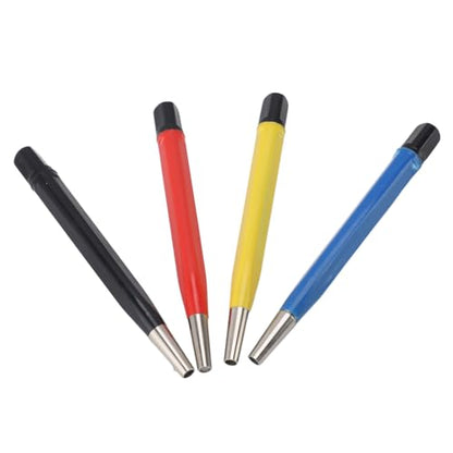 Fiberglass Scratch Brush Pen, 4 Pack Scratch Brush Pen Set, Glass Fiber, Brass, Steel and Nylon, Pen Prep Sanding Brush with Adjustable Tips for Jewelry Watch Coinss Cleaning