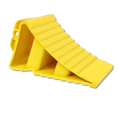 Heavy Duty Wheel ChockS - Durable, Non-Slip, Solid Rubber Wheel Chocks for Boat Trailers, RV, Truck, Camper - Perfect on All Surfaces and in All Weather