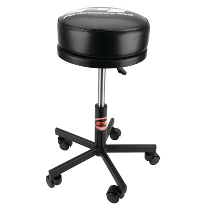 Performance Tool W85033 Extra-Thick Big Top Pneumatic Rolling Shop Stool for Mechanic Garages and Workshops, Black, 19x19x18.5-Inches - style: Pneumatic Rolling Shop Stool