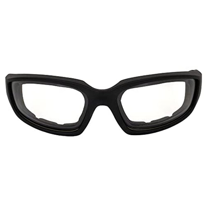 Global Vision Kickback Motorcycle Glasses - color: Black Frame/Clear Lens