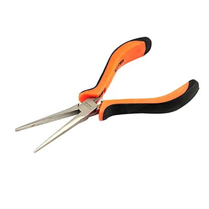 Edward Tools 4.5” Mini Long Nose Needle Nose Pliers - Hard Carbon Steel Jaws - Spring Loaded Design for Easier Use - Ergo Soft Handle - Long Reach - Jewelry Pliers, Bead Pliers, Craft Pliers (1)