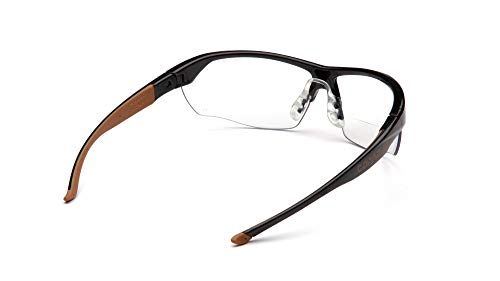 Carhartt-CHB1110DT Braswell Anti-Fog Safety Glasses Eye Protection, Black Frame, Clear Lens - color: Clear Anti-fog Lens 1.5 Diopters/ Black Frame