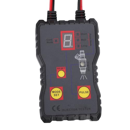Sanpyl Fuel Injector Tester Cleaner Kit, Cleaning Tool with 4 Pulse Modes and LED Display, for Gasoline Vehicles