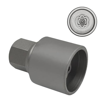 077 Wheel Locking Nut Key for BMW Mini, Socket (OD 29mm-ID 26mm) | Wheel Lock Nut Socket Adapter, Anti-Theft Lug Nut Removal Tool, Anti-Theft Screw Remover, Repair Tool, Tyre Fitting, garage - size: Socket 077