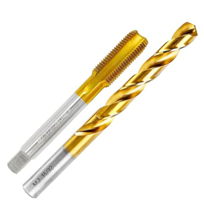 1/2"-28 UNEF Tap and 15/32" Drill Bit for Metal,M2 HSS Drill and Tap Set | Combination of Drill and Tap Kit for Metal - size: 1/2"-28 UNEF Tap - 15/32" Drill