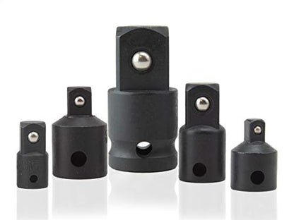 VCT 5pc Socket Adapter Reducer Air Impact Set 1/4 3/8 1/2 Air Ratchet