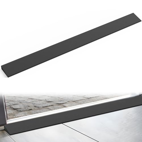 Nilight 1" Rise Threshold Ramp for Doorways, 39.4" Wide Low Profile Cuttable Rubber Wheelchair Access Door Ramp for Doorway, Curb, Home Steps, Bathroom - size: 1" Rise