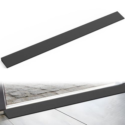 Nilight 1" Rise Threshold Ramp for Doorways, 39.4" Wide Low Profile Cuttable Rubber Wheelchair Access Door Ramp for Doorway, Curb, Home Steps, Bathroom - size: 1" Rise