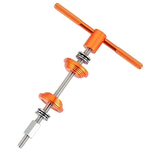 Bike Headset Press Tool - Bicycle Headset Bearing Press-in Tool - Bike Headset Cup and Bottom Bracket Press Installer Accessories - color: Orange with 1 thrust bearing