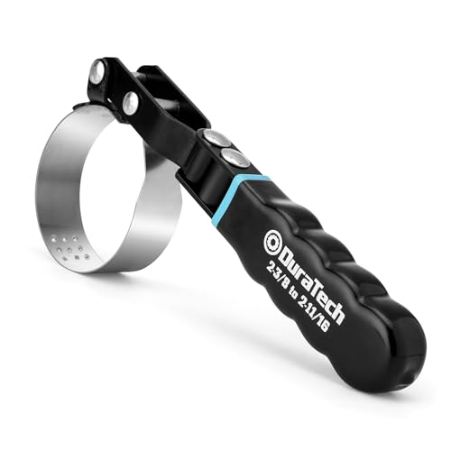 DURATECH Extra Small Swivel Oil Filter Wrench, Oil Filter Removal Tool, Fits Filters 2-3/8" to 2-11/16", Ideal for Car Repair Tools - size: Extra Small (Fits Filters 2-3/8" to 2-11/16"), style: Normal