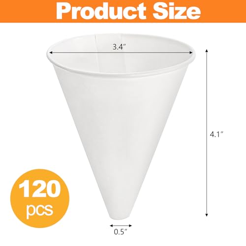 Hedume 120 Pcs Disposable Engine Oil Funnels, Paper Funnel, Automotive Car Fuel Cone Funnels Dispenser for Motor Oil, Water, Engine Oil, Gas, Coolant