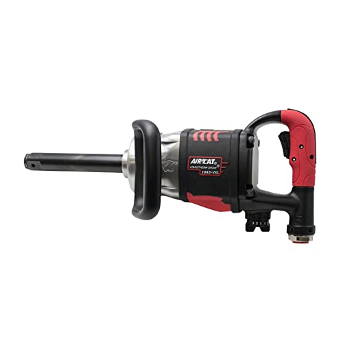 AIRCAT Pneumatic Tools 1993-VXL: 1-Inch Vibrotherm Drive Composite Straight Impact Wrench 2,300 ft-lbs - 7-Inch Extended Anvil - style: 7-Inch Extended Anvil