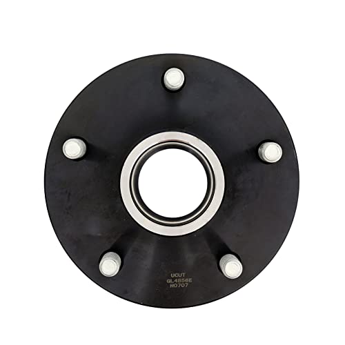Trailer Hub Kits,5-Bolt 5" Circle Trailer Hub Assembly with 1-3/8" to 1-1/16" Tapered Spindle and Bearings,2PCS - size: UCUT GL4856E*2