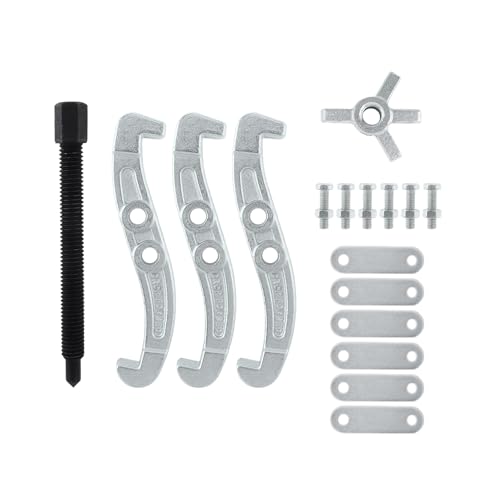 ChgImposs 3 Inch 3-Jaw Gear Puller, 2 Jaw 3 Jaw Puller for Pulley Gears Bearings and Flywheels, Heavy Duty Pulley Puller with Reversible Jaws, High Carbon Steel Removal Tool Bearing Puller Tool - size: 3 Inch