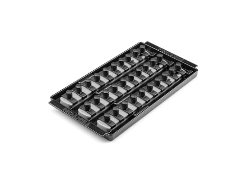 TEKTON 1/2 Inch Drive Socket Organizer Set | OST21216 - color: Gray, size: (30-Tool), style: 3-Rail