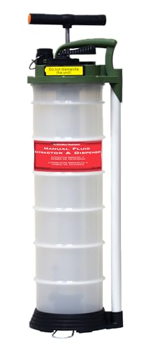 JohnDow Industries JDI-150DE 1.6-Gallon 2-in-1 Manual Fluid Extractor & Discharge Pump — Rated to 212°F — Oil, ATF, Coolant, Brake Fluid — 1-Year Warranty