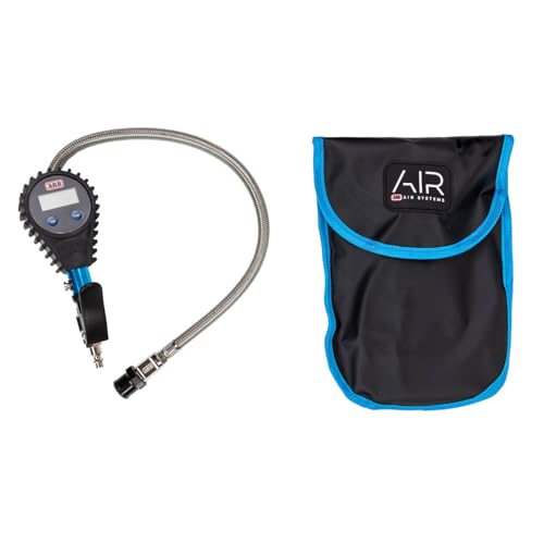 ARB ARB601A Digital Tire Pressure Gauge with Braided Hose and Chuck, Inflator and Deflator 0-200 Psi / 0-14 Bar / 0-1400 Kpa. Ideal for Fast and Simple 4x4 Off Road Adventures - 2026 Launched