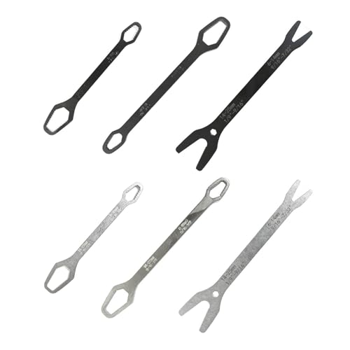 3Pcs Universal Self Adjusting Wrench Set Auto Tightening Double Head Spanner Anti Slip Metric SAE Fastener Tool for 6mm-25mm 1/4in-1in Nuts Bolts Garage Automotive Maintenance - color: Silver