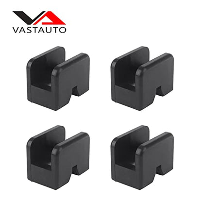 VASTAUTO Jack Rubber Pad Adapter,Jack Stand Universal Heavy Duty Rubber,Slotted Frame Rail Pinch Welds Protector Floor Jack Pad Adapter(4 Pack)