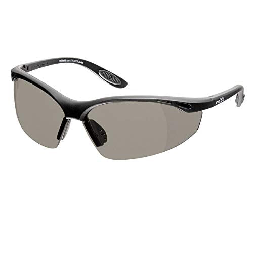 voltX CONSTRUCTOR Smoke Full Lens Reading Safety Glasses +1.0 Dioptre | ANSI Z87.1+ & CE EN166F certified. UV400 anti-fog smoke lenses. Wraparound design with adjustable safety cord. - color: Smoke, size: +1.0 Dioptre