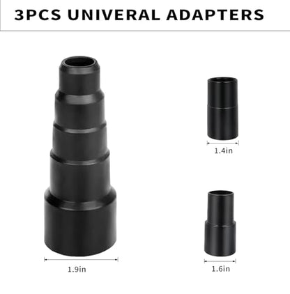 Shop Vac Extractor Attachments with 2-1/2" & 1-7/8" & 1-1/4" | Auto Detailing Vacuum Head Extraction Wet-Dry Vacuum Vac Extractor Attachment for Upholstery, Carpet, Car Detailing