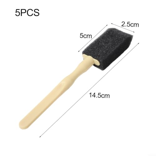 Car Air Vent Cleaning Brush Set Soft Sponge Detailing Tool for AC Grille Dashboard Dust Removal Auto Interior Cleaner Kit 14cm(5Pcs) - size: 5Pcs