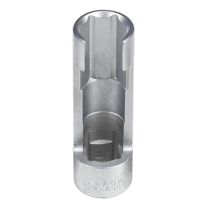 17MM (1/2"DR) Difficult Access Diesel Injector Fuel Line Socket Set Difficult Access Flare Nut Wrench Spanner for Wired Temperature Sensors, Thermo Switches, ABS Tube, Master Cylinder, Coolant, etc - size: 17MM(1/2"DR.)