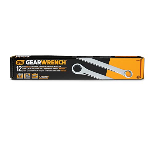 GEAWRENCH 12 Pc. Gearbox XL Ratcheting Wrench Set, Metric - 85988 - size: 12 Count (Pack of 1), style: 12 Piece Metric