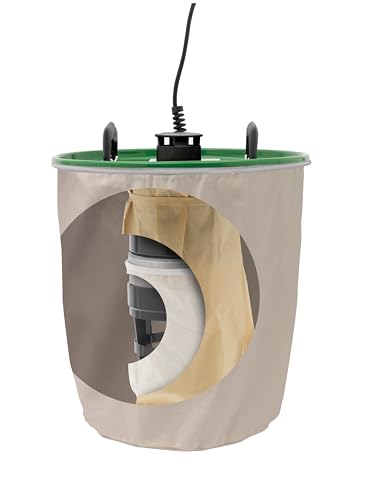 Record Power CGV386-6-US CamVac 23.78 Gal/90L 3300W Cyclonic Dust Extractor Vacuum with 4" Inlet, Hose Attachments ZAMV & DX100X – High-Capacity Dust Extractor