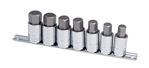 Titan 16157 Metric Large Hex Bit Socket Set, 7 Piece - size: 1/2-Inch Dr. Metric 7-Piece