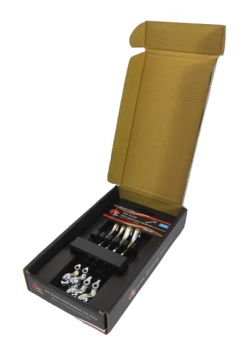 Flexible Flare Nut Wrench,Open Box Wrench,Line Wrench, 210° Activity angle,For Narrow space, Car Chasis Wrench, SAE,4 PCS 5/16"-3/8"-7/16"-1/2",With wrench rack & Color Box,Gift for Man,… - color: Sae Flexible Head Flare Nut Wrench 5/16"-3/8"-7/16"-1/2"