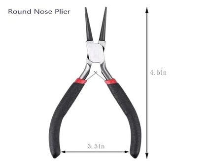 Round Nose Pliers Jewelry Making Pliers Tools 2 Pack,Wire Jewelry Making Tools Bead Pliers for Jewelry Repair,Wire Wrapping,Crafts,Jewelry Making Supplies - style: Round Nose