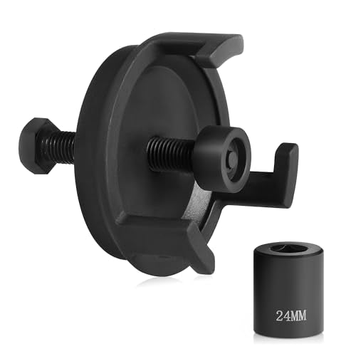 OMT Harmonic Balancer Puller for Engine Balancer Removal Replacement | LS Crank Pulley Puller Compatible with GM Chrysler Jeep Dodge, Harmonic Damper Puller with 24mm Socket