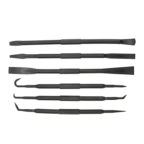 Pick And Hook Set,6PCS/Set Prying Hook Set Double Ended ABS Plastic Black for Removing O Ring Sealing Accessories Pry Kit Prying Hook Set Dual End Dis pry tool kit non marring pry