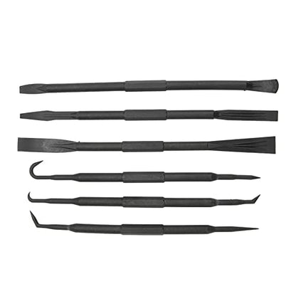 Pick And Hook Set,6PCS/Set Prying Hook Set Double Ended ABS Plastic Black for Removing O Ring Sealing Accessories Pry Kit Prying Hook Set Dual End Dis pry tool kit non marring pry