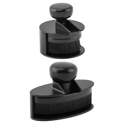 2 Pack Car Tire Shine Applicator, Vegan Tire Shine Applicator with Curved Brush Head Portable Car Tire Brush with Seal Cover Design for Vehicles Tire Shine Polish Wax and Car Wash