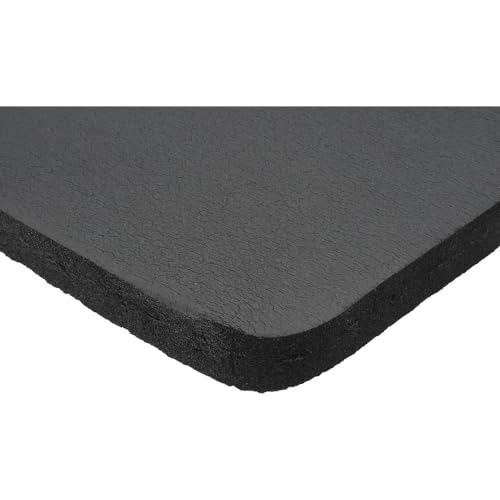 Heavy-Duty Anti-Fatigue Black Nitrile Kneeling Mat: 18" x 36" x 1"