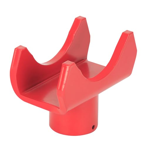 Bottle Jack Adapter for 12-Ton Jack - Fits 2/3/4 inch Round & 1.89" Square Tube - for RV, Truck, Trailer Jacks with Top Diameter < 1.61" - color: Red