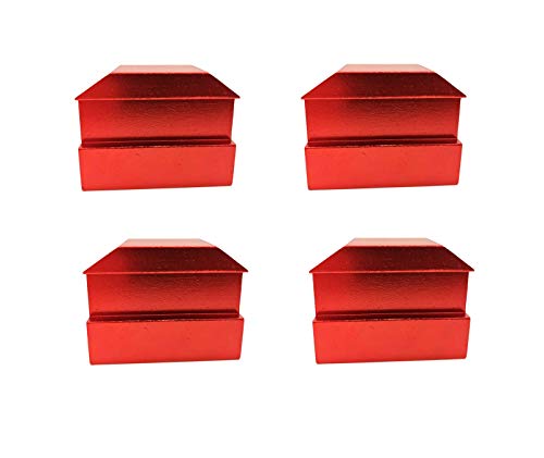 Jack Lift Pad Anodized Aluminum for Camaro 6th Gen for Chevrolet Jack Pad Except Convertable 4 Pieces Red 2012 2016 2017 2018 2019 2021 (Red) - color: Red