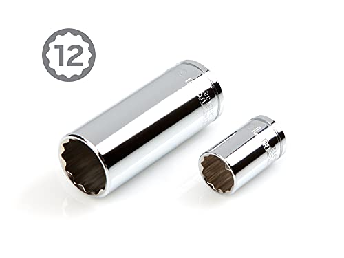 TEKTON 3/8 Inch Drive 12-Point Socket and Ratchet Set, 73-Piece | SKT15312 - size: 73-Piece (1/4-1 in., 6-24 mm)