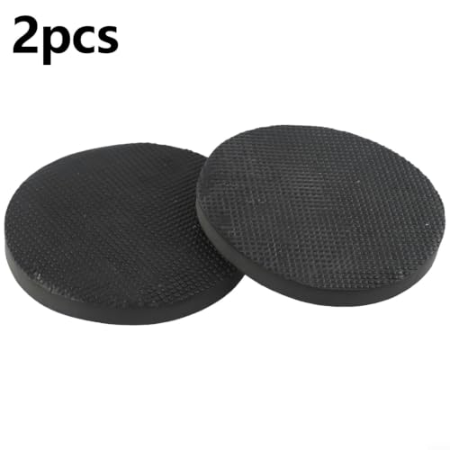 2pcs 6 Inch Clay Bar Sponge Pads for Car Detailing - Cleaning Disc to Remove Grease Rust Stains - Reusable Washable Applicator for Auto Paint Care Black