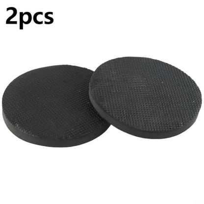 2pcs 6 Inch Clay Bar Sponge Pads for Car Detailing - Cleaning Disc to Remove Grease Rust Stains - Reusable Washable Applicator for Auto Paint Care Black