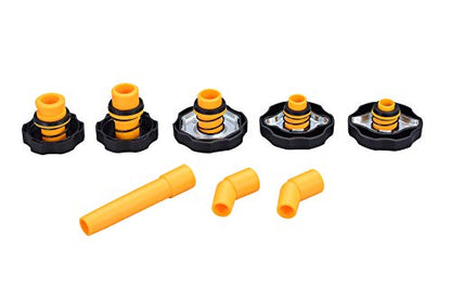 Radiator Coolant Filling Funnel Kit- Spill Proof Coolant Filling Plastic Funnel Kit with Adapter