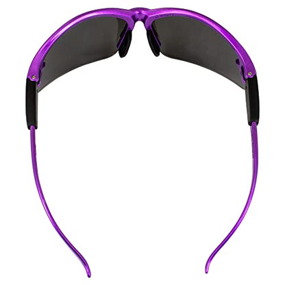 Global Vision Safety Shop Glasses - color: Purple Frame/Smoke Lens